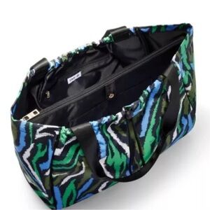 DVF for Target Disco Zebra Tote Bag Laptop 12x18 Diane von Furstenberg NWT
